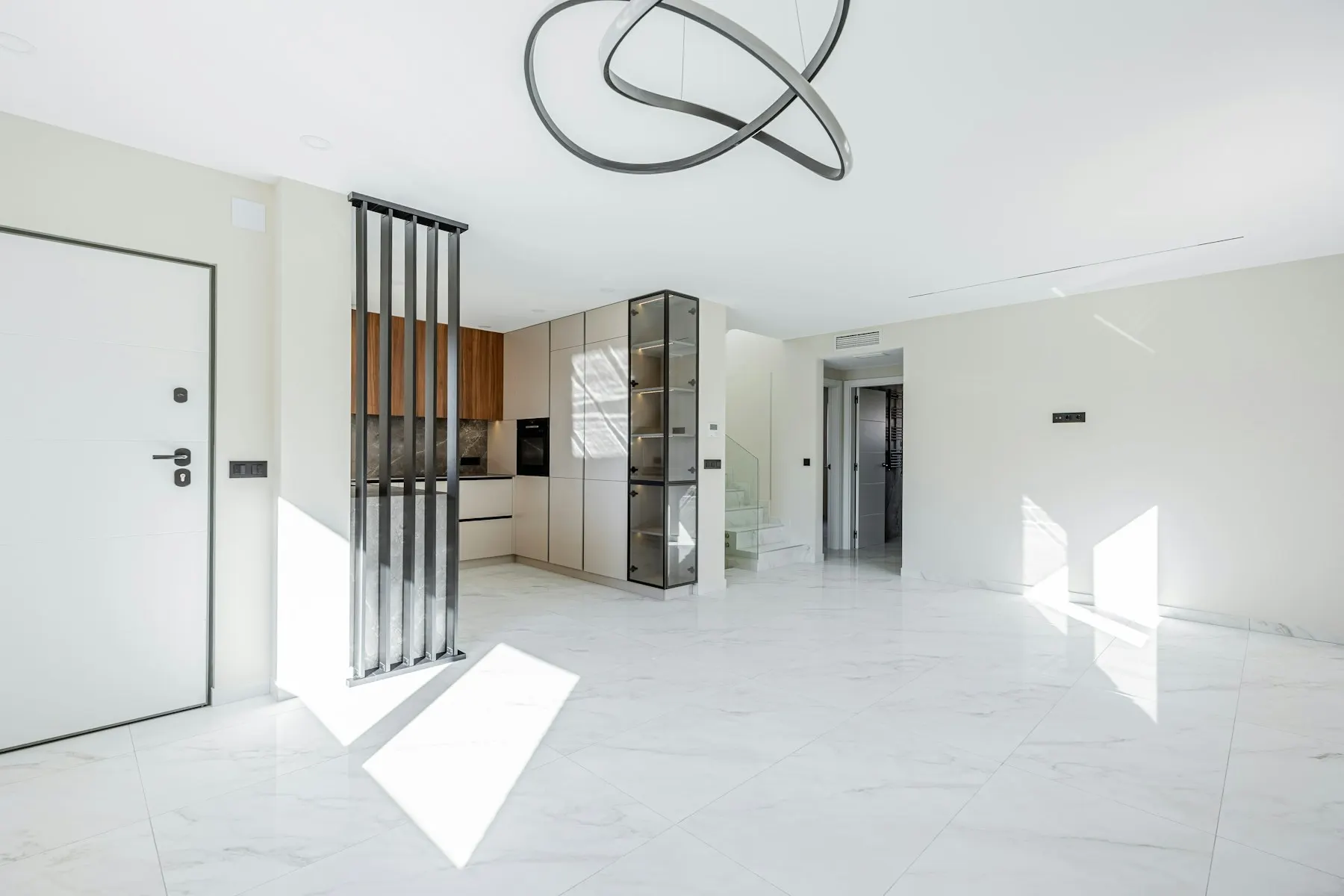 Séjour traversant ton crème